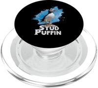 Stud Puffin Funny Bird Lover Humor Design for Puffin Fans PopSockets PopGrip for MagSafe