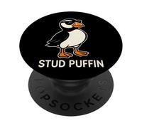 Stud Puffin Funny Bird Sunglasses Meme PopSockets Adhesive PopGrip