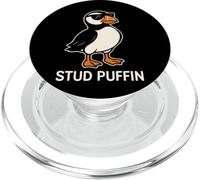 Stud Puffin Funny Bird Sunglasses Meme PopSockets PopGrip for MagSafe