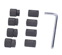 Stud Remover Installer Set Metal Stud Extractor 9pcs M10x1.5 M10x1.25 M8x1.25 M6x1.0 No Thread Damage with Storage Box for Auto Repair Mechanics