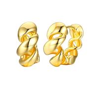 Stud twisted Hoop Earrings For Women Small Round Chunky Wedding Boho Party