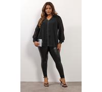 Studded Blouse Yours Black 14
