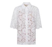 Studded Corded Floral Lace Shirt- female- Michael Kors- Shirts- White- M- Blouses & Shirts M