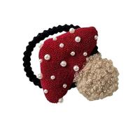 Studded Mushroom Hair Clip Lovely Ribbon Hair Clip Pearls Hairpins Barrettes Girls HairPins 2000s Trend
