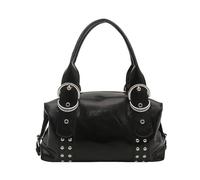 Studded Purses for Women Girls Trendy PU Leather Y2k Shoulder Bag Large Capacity Retro Hobo Handbags Casual Top Handle Bag for Travel Commute