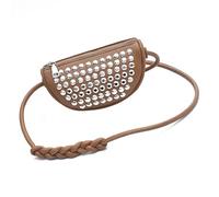 Studded Shoulder Bags For Women Punk Styles Small Crossbody Purse Casual Street Handbags With Adjustable Strap Fashion PU Handbag