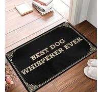 STUDE Farmhouse Welcome Mat Best Dog Whisperer Ever Doormat Decore For Room Cave Man Bar(40X60CM)