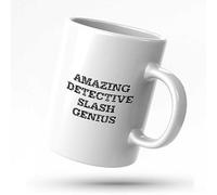 STUDE Humorous Coffee Mugs Amazing Detective Slash Genius Mug Funny Gifts for Women Gifts for Dads