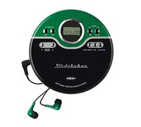 Studebaker Green Retro Portable CD Player CD-R/RW MP3 Playback Programmable Personal CD Player Anti-Skip FM Radio Mega Bass Boost Sport Earbuds (Vintage Green)