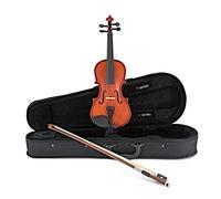 Student 1/10 Size Violin by Gear4music with Rosin Bow and Case | For beginners aged 4-5, maple and Canadian spruce body, steel core strings for stable tuning, bow/foam case/rosin included