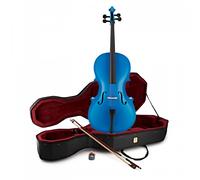 Student 1/2 Size Cello with Case by Gear4music Blue