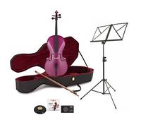 Student 1/4 Size Cello Beginner Pack by Gear4music Purple