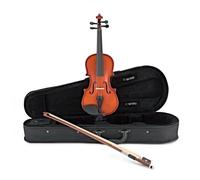 Student 1/4 Size Violin by Gear4music with Rosin Bow and Case | For beginners aged 5-7, maple and Canadian spruce body, steel core strings for stable tuning, bow/foam case/rosin included
