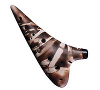 Student 12-hole High-pitched F Key Ocarina Plain Fired Twelve-hole Ceramic Ocarina Playing Musical Instrument ocarina instrument