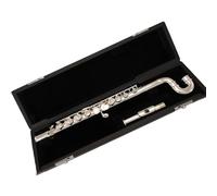 Student 16 Holes Closed Holes Flute Curved Headjoint C Tone Off Set G Key Italian Pad With Case Flute for Beginner (Color : 01)