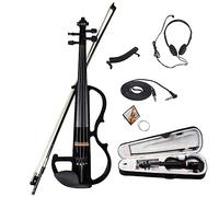 Student 4/4 Electric Violin Solid Violin Starter Kit Professional Silent Electric Violin For Beginner Adults Players With Case Bow Strings (Color : A)
