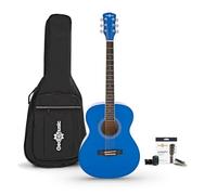 Student Acoustic Guitar & Accessory Pack by Gear4music, Blue | Full-Size Acoustic with Gig Bag Strings and Tuner, Basswood for Bright Balanced Tones, Comfortable C-Shaped Neck, Blue
