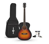 Student Acoustic Guitar & Accessory Pack by Gear4music, Sunburst | Full-Size Acoustic with Gig Bag and Accessories, Basswood Construction for Bright Balanced Tones, Comfortable C-Neck