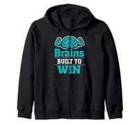 Student Athlete Identity Smart Sports Scholar Balanced Zip Hoodie