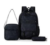 Student Backpack Back To School Graffiti 3 Piece Laptop School Travel Bag