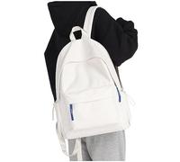 Student Backpack, Plain Backpack for Men and Women, Lightweight and Good Looking Backpack Backpacks Teenagers, White, standard size, Rucksack Backpacks