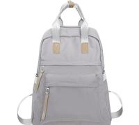 Student Backpack, Solid Color, Versatile Backpack, Large Capacity Travel Bag, Hiking Backpacks Women, gray, Einheitsgröße, Rucksack Backpacks