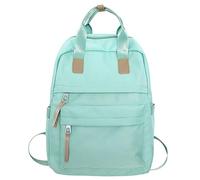 Student Backpack, Solid Color, Versatile Backpack, Large Capacity Travel Bag, Hiking Backpacks Women, Green, Einheitsgröße, Rucksack Backpacks