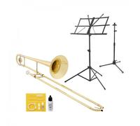 Student Bb Tenor Trombone Beginner Pack by Gear4music