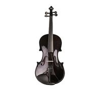 Student Beginner High Grade Solid Wood 4/4 Violino Fiddle Full Set Accessories Black Violin (Color : 1/2)