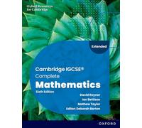 Student Book Sixth Edition (Cambridge IGCSE Complete Mathematics Extended)