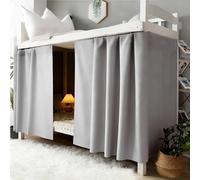 Student Bottom Bunk Bed Curtains Dormitory Blackout Bed Drapes Canopy Single Bed Pure Color Privacy Lightproof Curtains Moveable Dustproof Bed Cover Shading for School Home Tent Photo Background