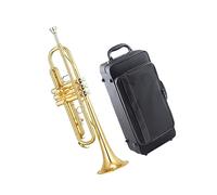 Student brass Trumpet Trumpet musical instrument in Bb tone golden silver-plated beginner grade examination performance students