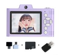 Student Camera Featuring 48MP HD Dual Camera, 2 8 Inch IPS Screen, 8x Optical Zoom, Long Life, And Multiple Photo Effects(Purple 32G)