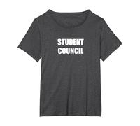 Student Council T-Shirt, Women's Plus, Dark Heather Grey, 2X