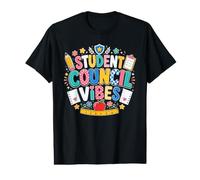 Student Council Vibes Retro Groovy Back to School 2026 Value Graphic T-Shirt