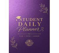 Student Daily Planner: Academic Diary with Habit Tracker & 30-Day Challenge - Daily, Weekly, and Monthly Organizer to Plan, Focus and Achieve Goals (Floral Pink Watercolor Edition).