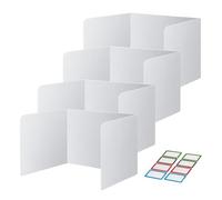 Student Desk Dividers, 4pcs Privacy Folders For Students, PP Test Barriers For Exam, Study, And Individual Work