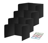 Student Desk Dividers - Privacy Folder Set, Four Piece Panels, Easy Clean, Classroom Testing Shield, Teacher Exam Use, School Supply Support, Learning Focus Aid enhancing test concentration du
