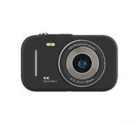Student Digital Camera Portable CCD, Card Camera High-Definition Dual-Lens Selfie Video Recording Compact Camera(Black)