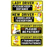 Student Driver Magnet for Car - Reflective Magnetic Stickers for New Driver
