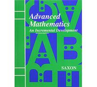 Student Edition 1996: Second Edition (Saxon Advanced Math)