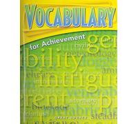 Student Edition Grade 8 2006: Second Course (Great Source Vocabulary for Achievement)
