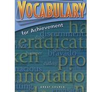 Student Edition Grade 9 2006: Third Course (Great Source Vocabulary for Achievement)