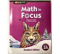Student Edition Volume a Course 2 2020 (Math in Focus)
