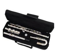 student flute 16 Close Holes C Key Flute Cupronickel Silver Plated Flute With Two Mouthpiece Flute