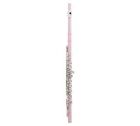 student flute 16 Closed Open Holes C Key Professional Long Transverse Flute Musical Instrument With Key For Beginners (Color : Pink)