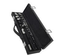 student flute Black 16 Holes Flute Woodwind Instrument Closed Key Add The E Key C Tone Nickel Plated Concert Flute With Music Case