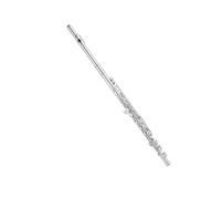 student flute Left-handed Backhand Flute Nickel-white Copper Beginner Playing Instrument White Copper E Key Split Closed Hole C Key