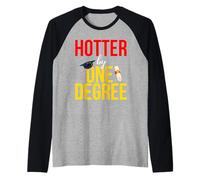Student Graduate Hotter by One Degree Graduation Raglan Baseball Tee