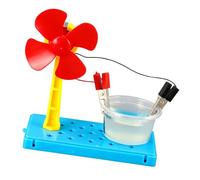 Student Hand Making Renewable Energies Fan Set Saltwater Powered Designed for Physics Sciences and Educational Activity Saltwater Power Fan